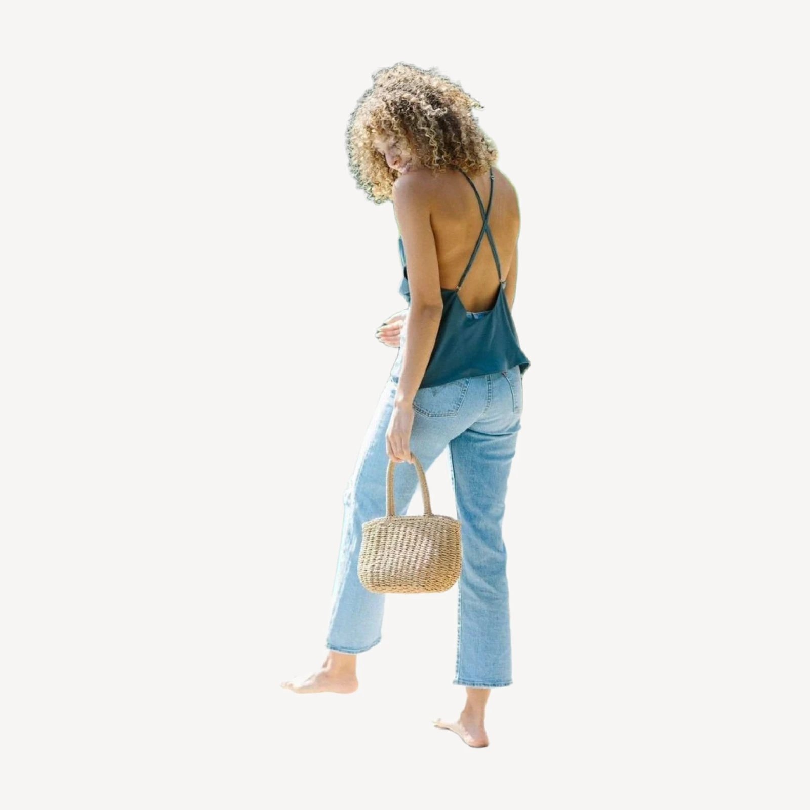 Marlboro Tank | Black | Steel Blue | Champagne