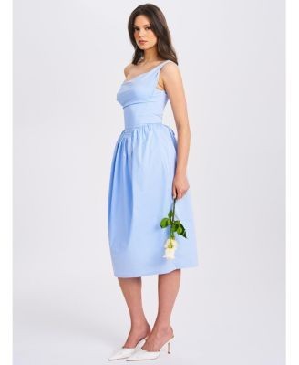 Miss Circle Reina Drop Waist Corset Midi Dress