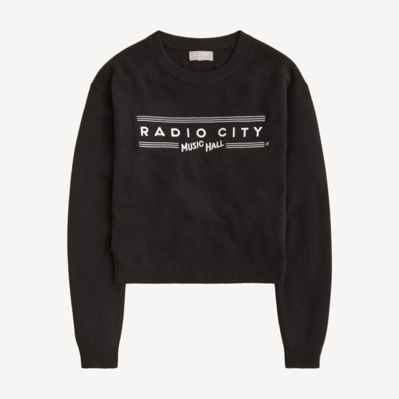 Radio City Music Hall X J.Crew Perfect cashmere crewneck sweater