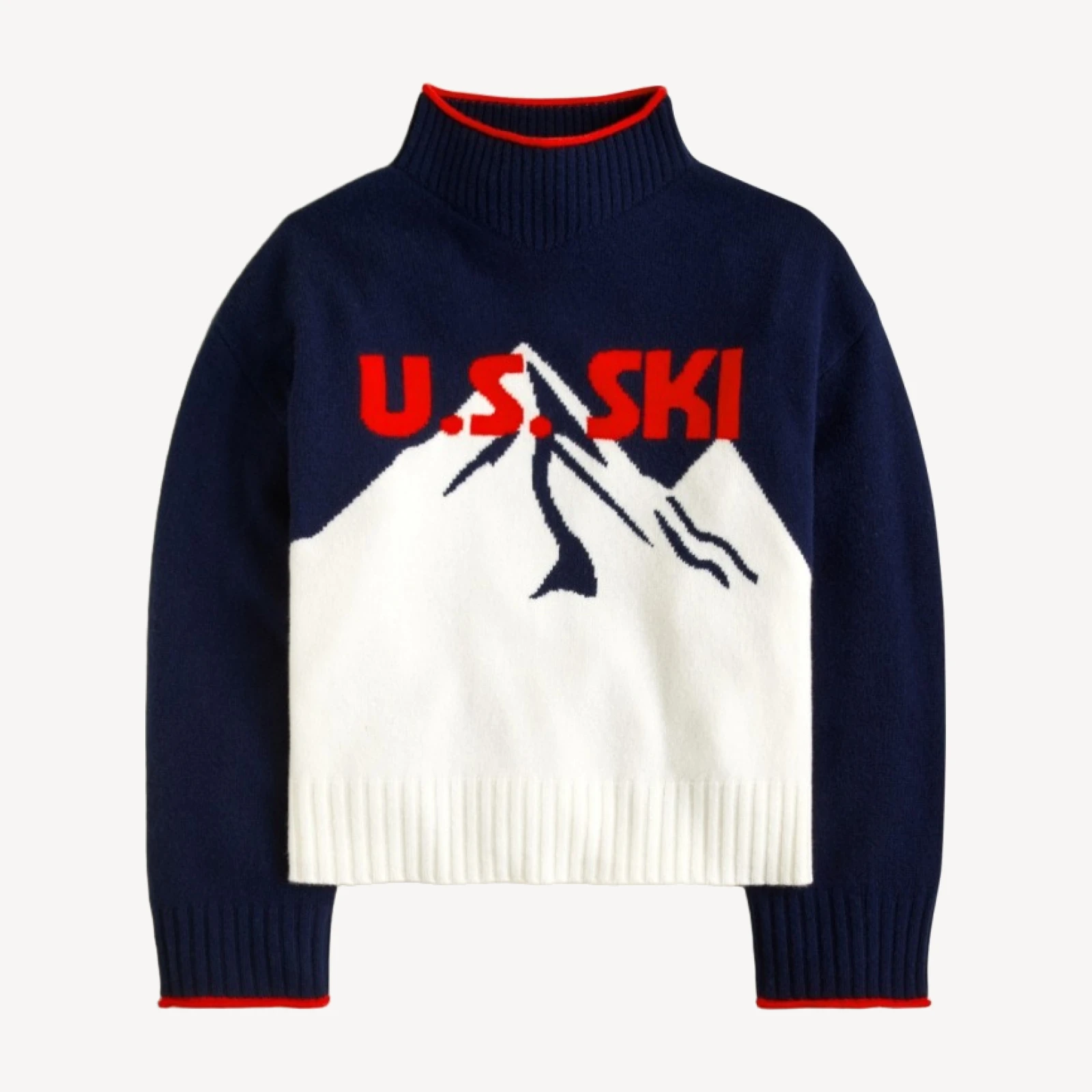 U.S. Ski & Snowboard by J.Crew graphic Rollneck™ sweater in vintage wool