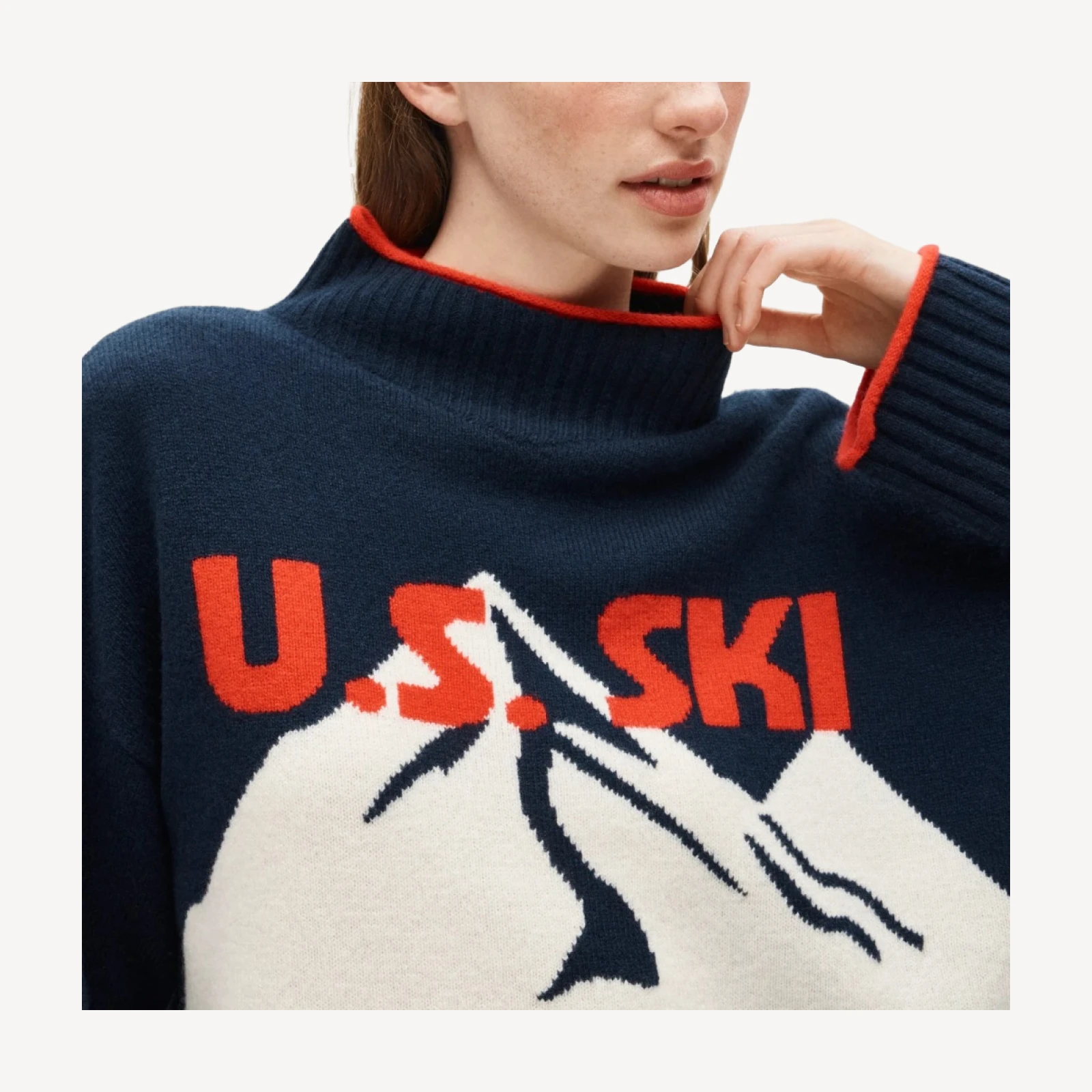 U.S. Ski & Snowboard by J.Crew graphic Rollneck™ sweater in vintage wool