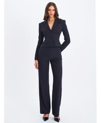 Miss Circle Quinne Striped Single-Breasted Peplum Blazer, photo 6