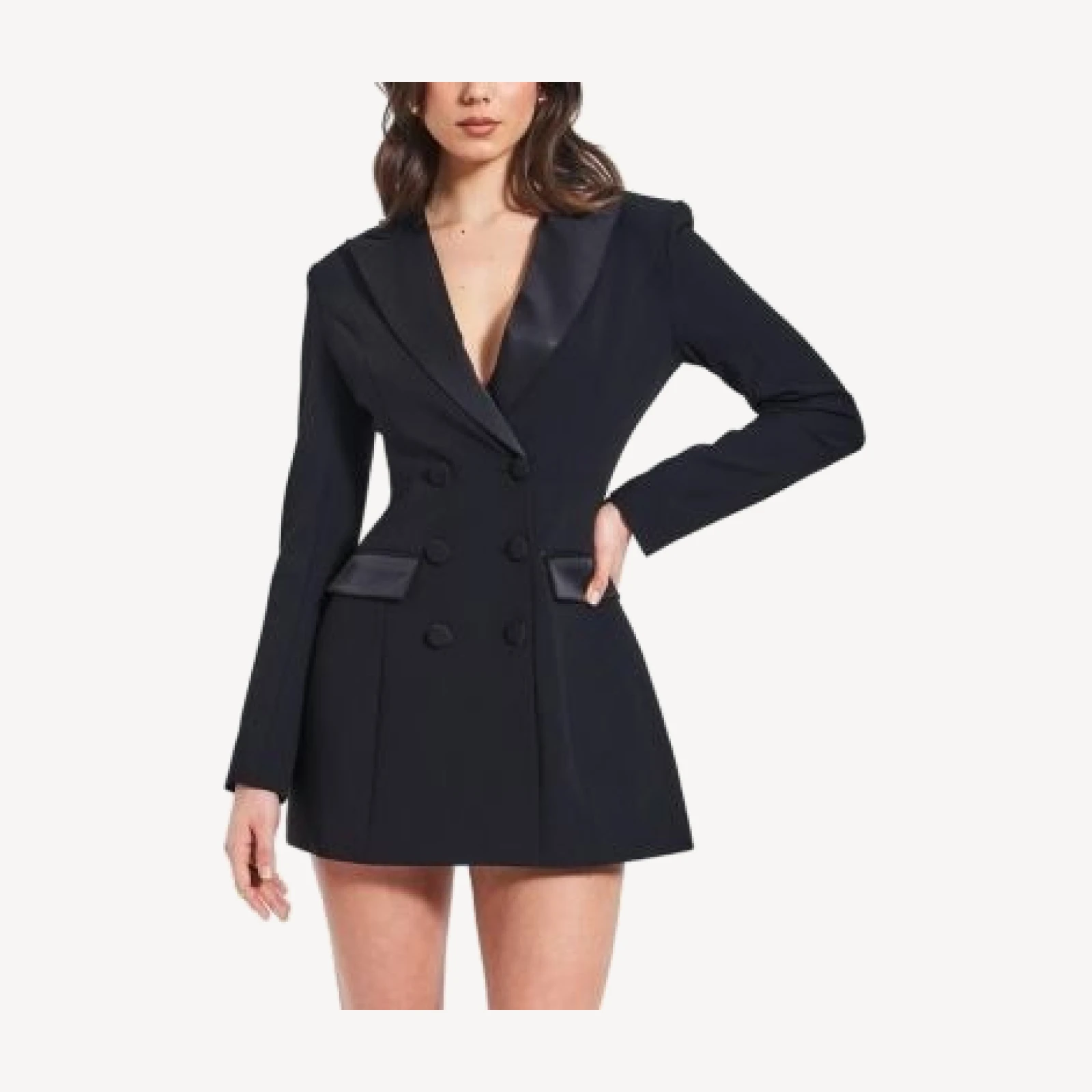 Miss Circle Calista Stretch Crepe Blazer Dress