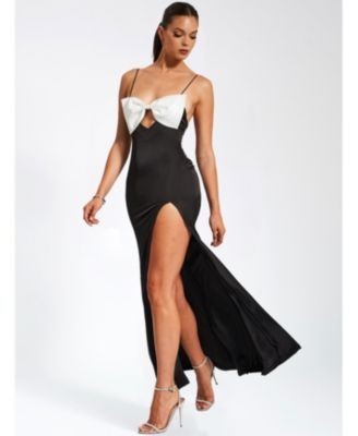 Miss Circle Eleanor Bow Satin Gown
