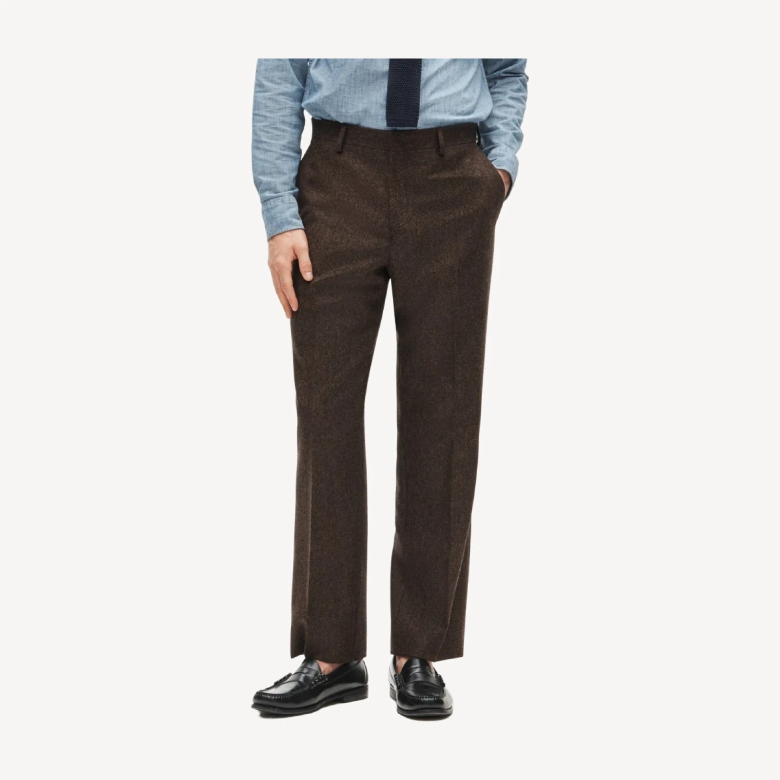 Kenmare Relaxed-fit suit pant in English donegal wool tweed