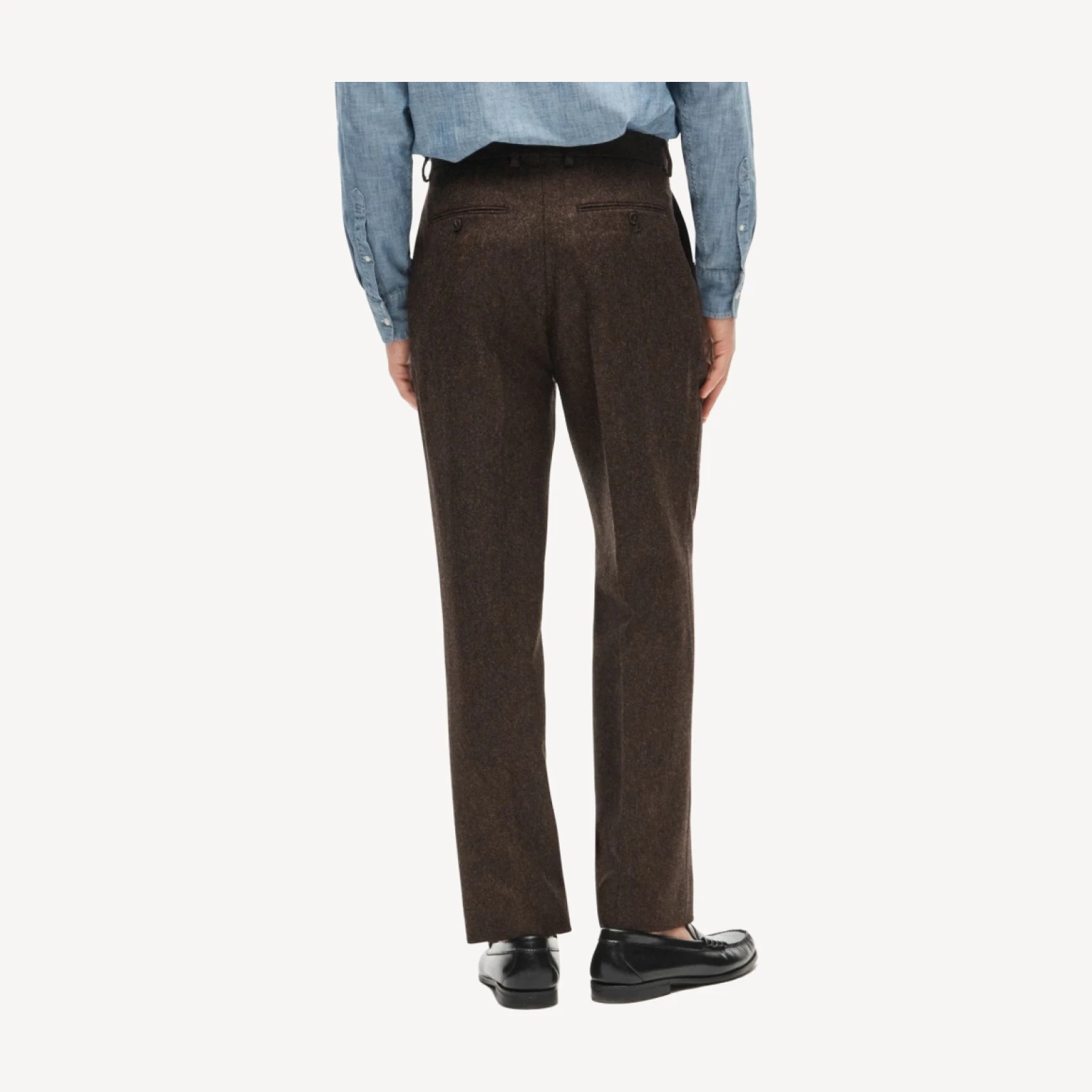 Kenmare Relaxed-fit suit pant in English donegal wool tweed