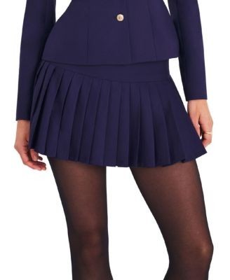 Miss Circle Skylar Pleated A-Line Mini Skirt