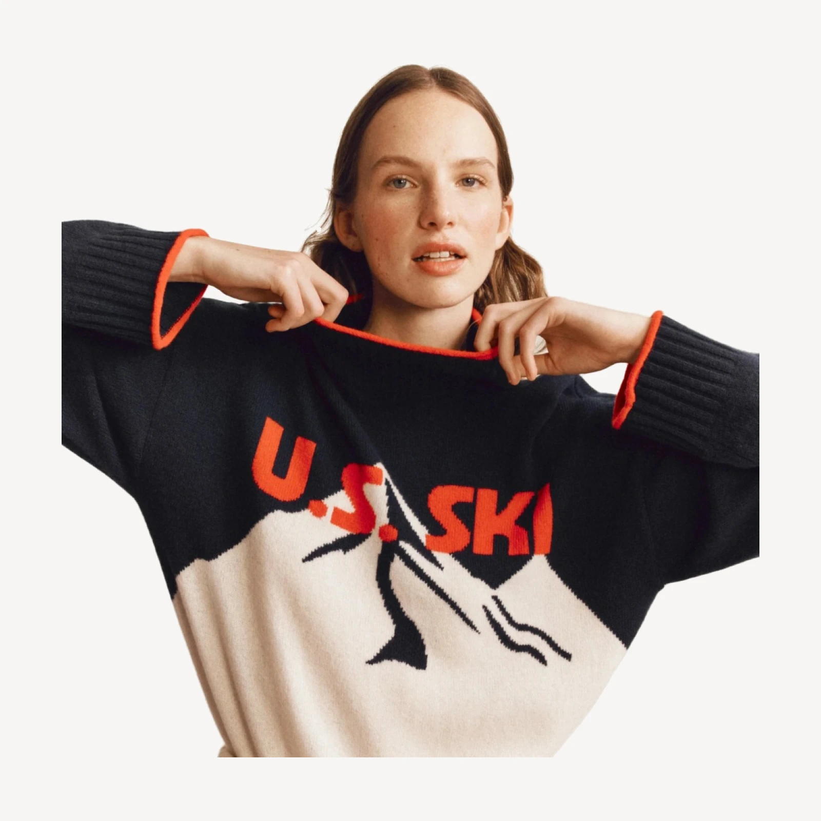 U.S. Ski & Snowboard by J.Crew graphic Rollneck™ sweater in vintage wool