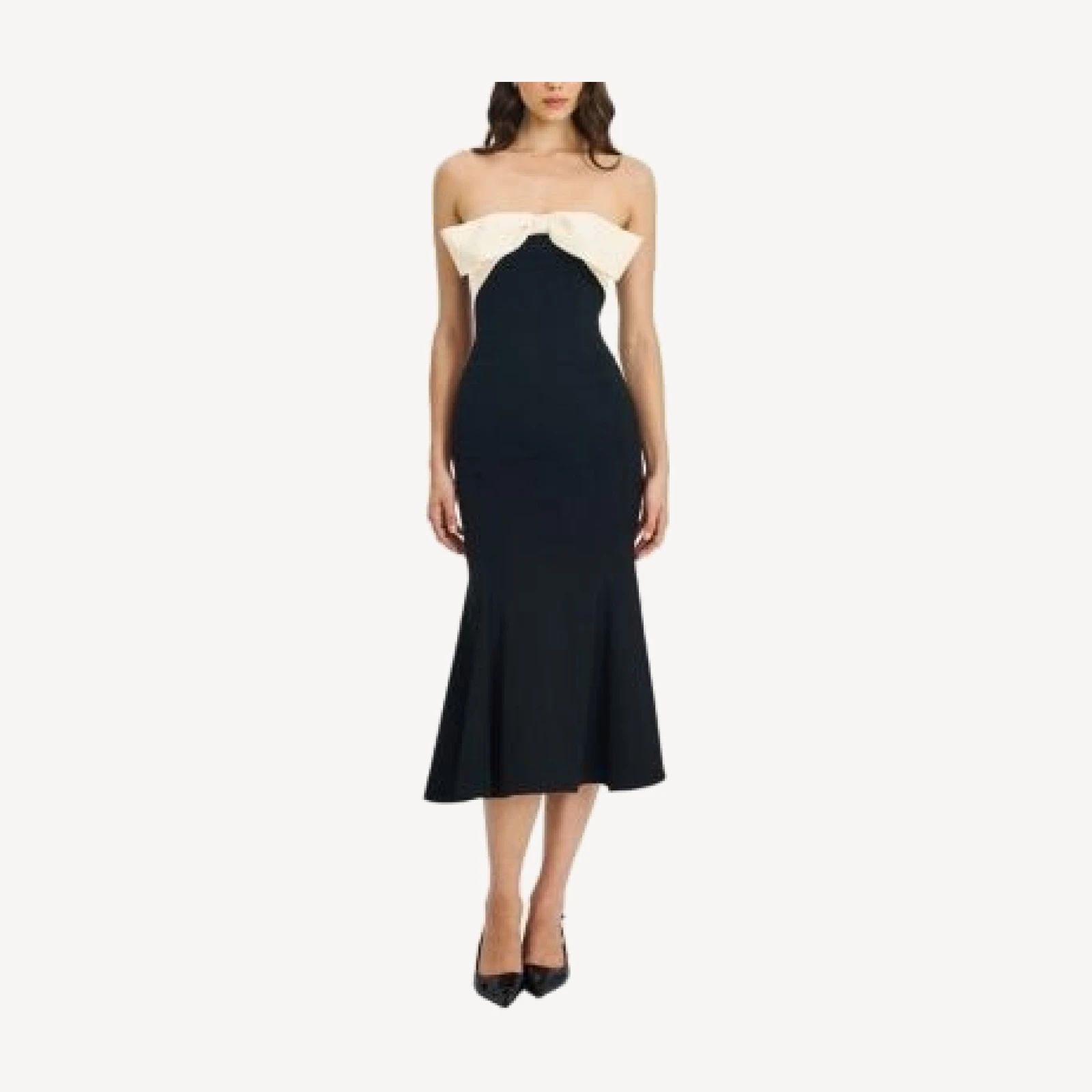 Miss Circle Saige Mermaid Maxi Dress with Bow Bustline