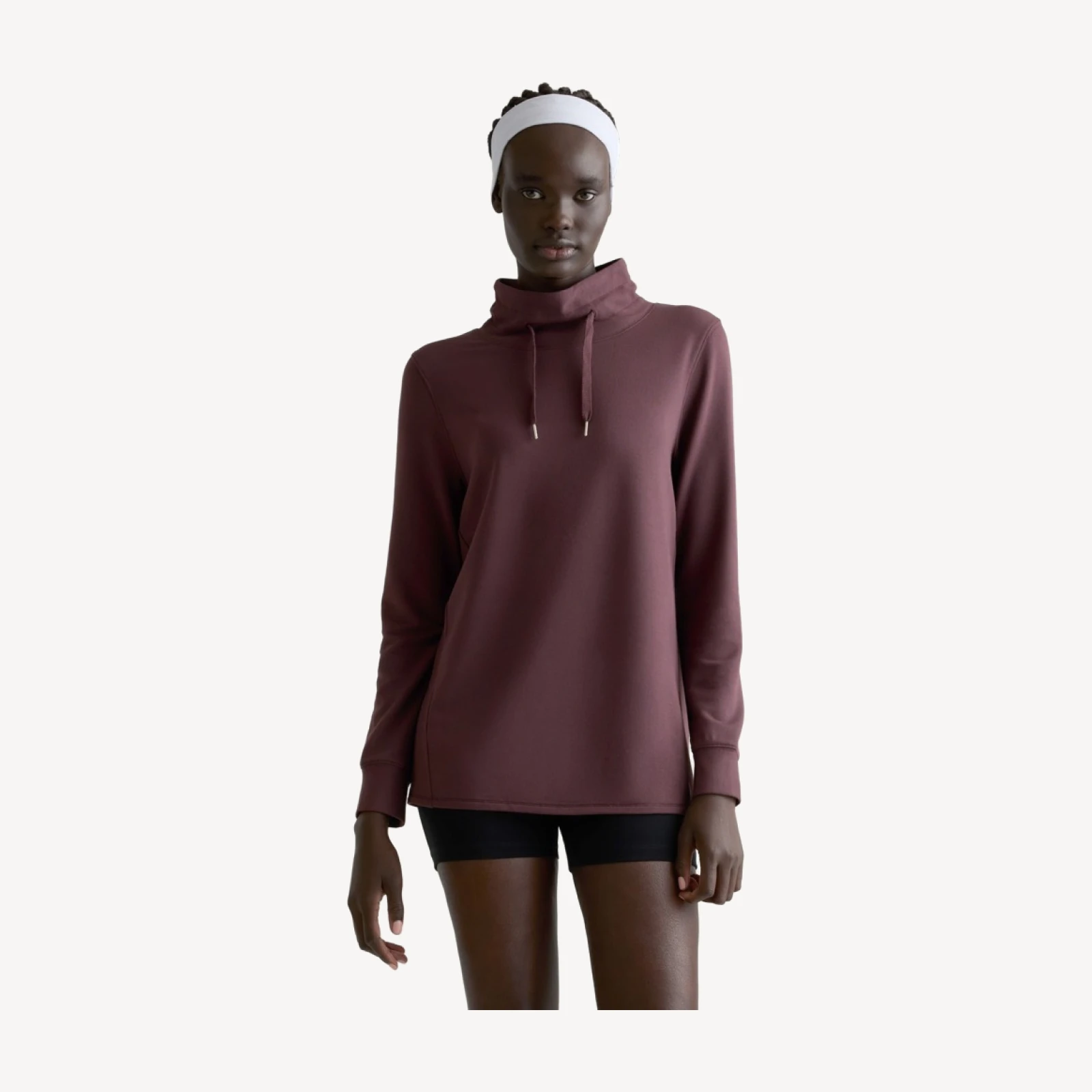 SuperSoft Fleece Mock Neck Pullover