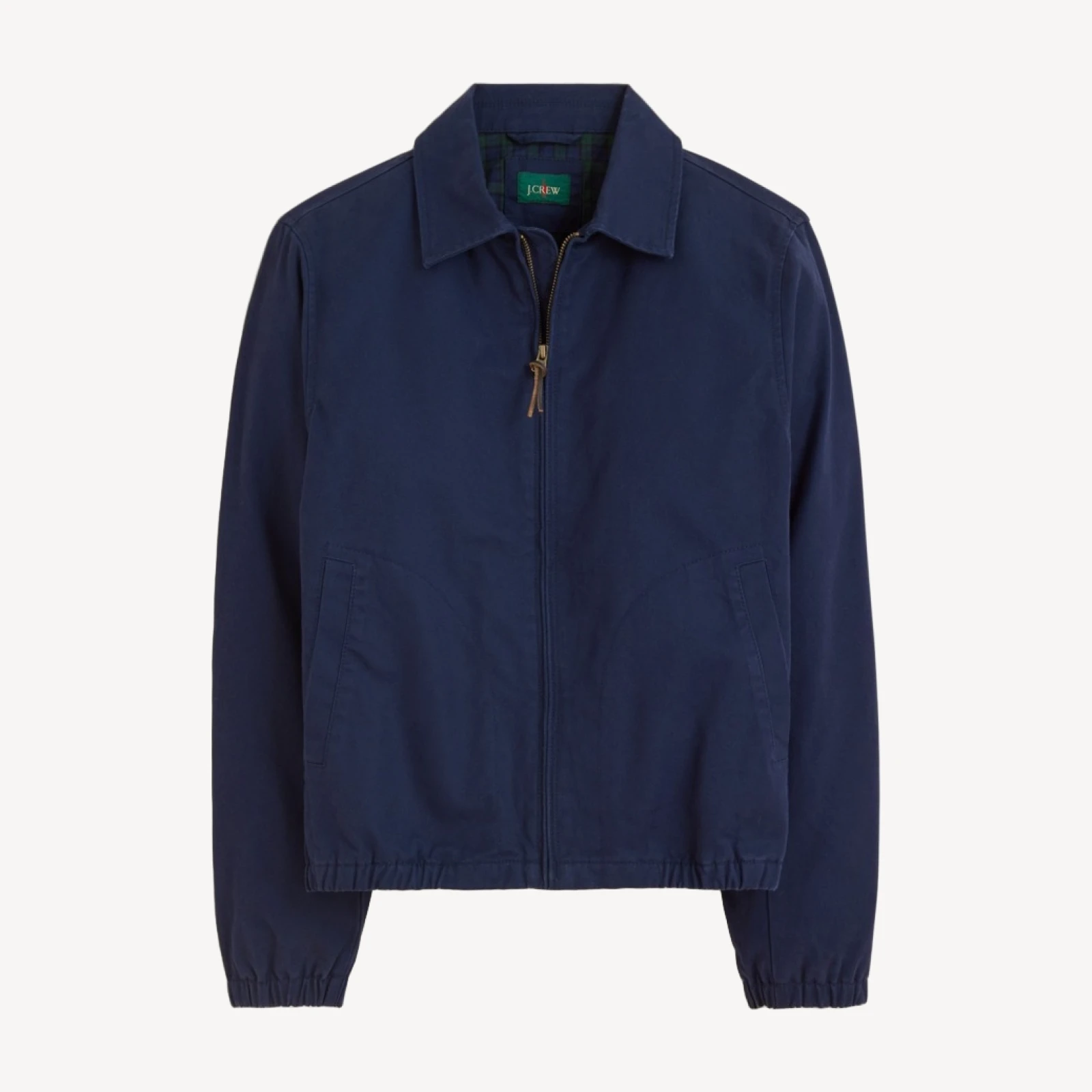 Harrington jacket in cotton twill