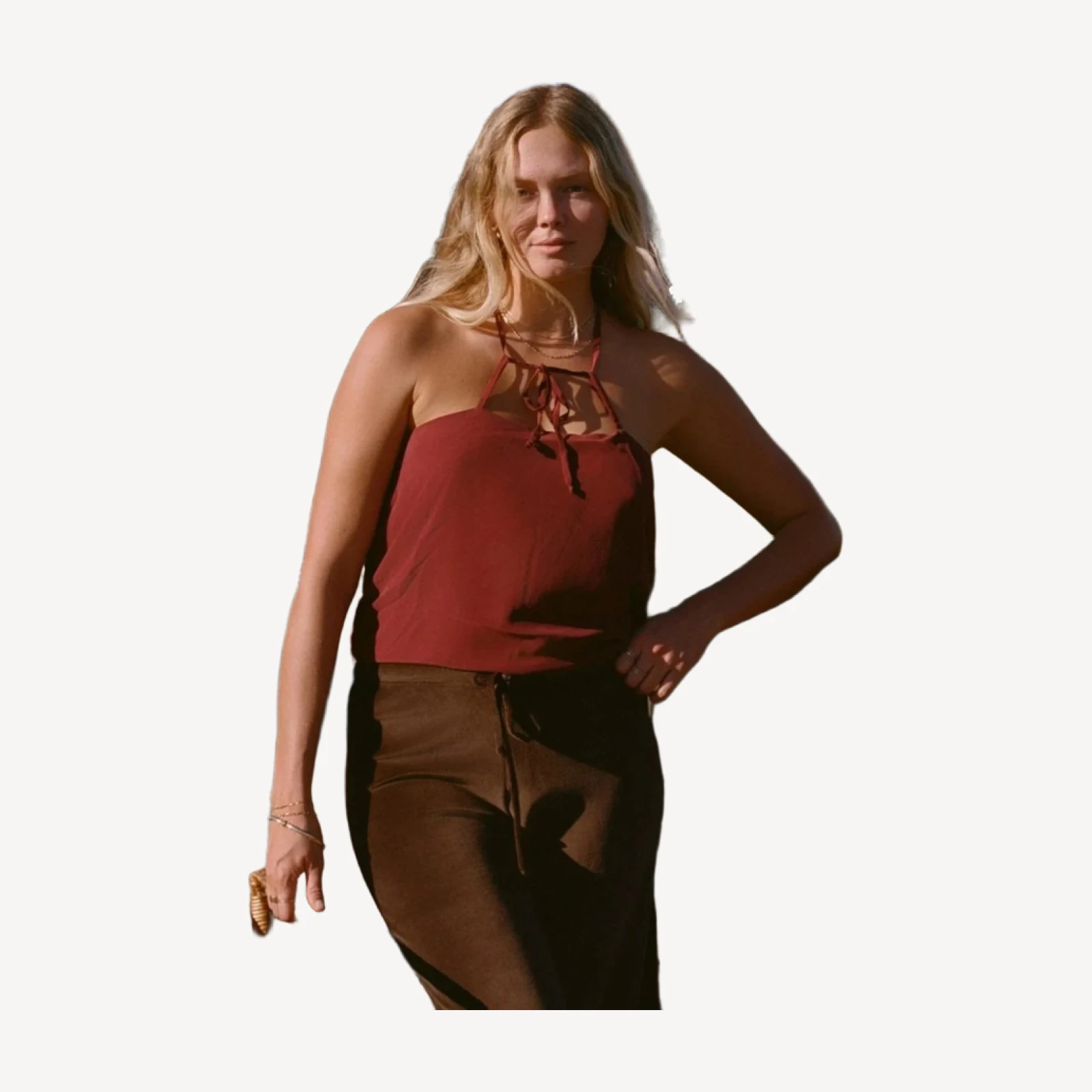 Charlie Tank - Burgundy Top