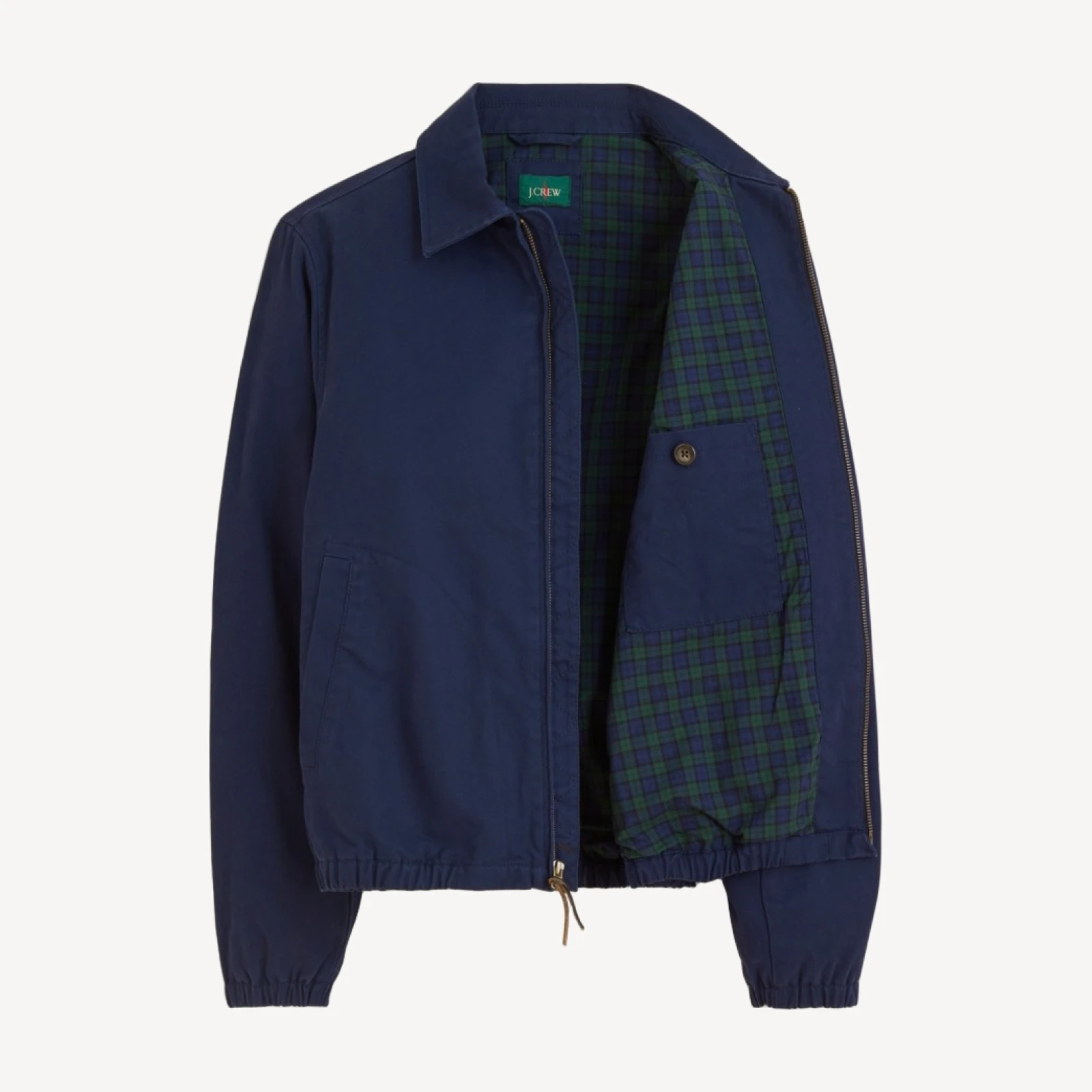 Harrington jacket in cotton twill