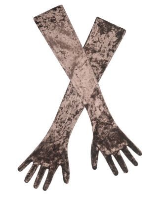 Miss Circle Tess Velvet Opera-Length Gloves