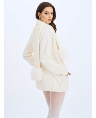 Miss Circle Selma Wool-Blend Ribbed Knit Scarf