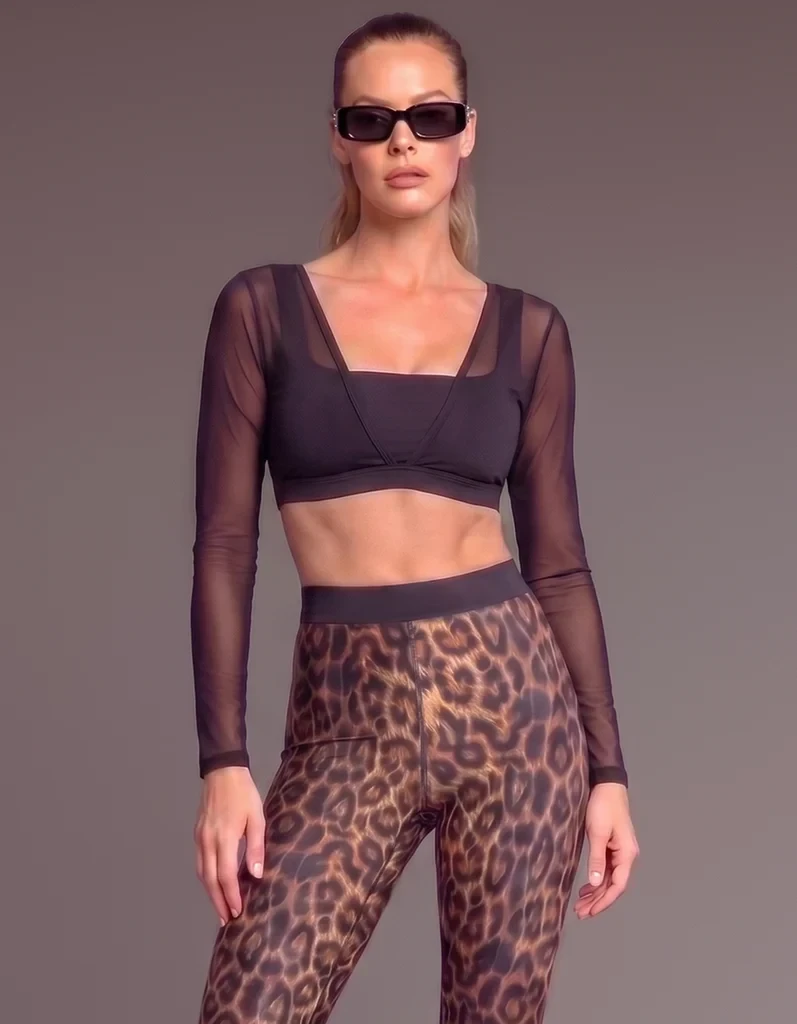 Illusion Bra Top [Black]