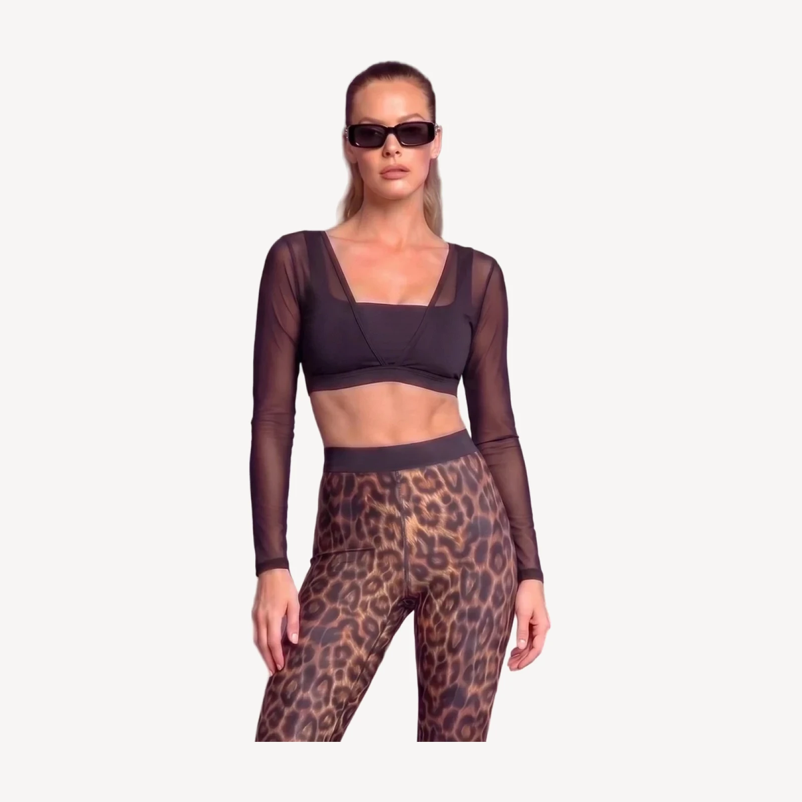 Illusion Bra Top [Black]