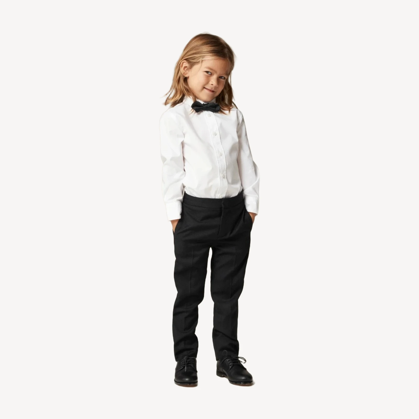Boys' slim Ludlow tuxedo pant in Italian wool