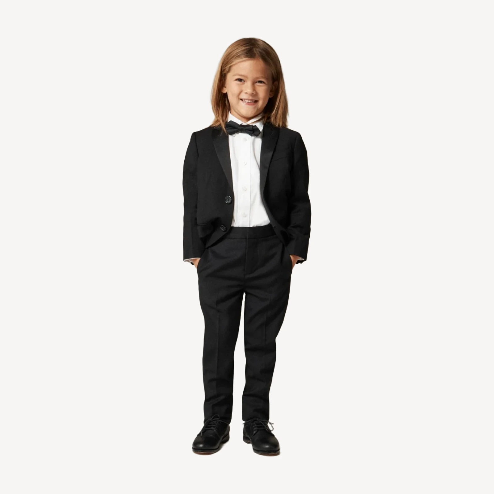 Boys' slim Ludlow tuxedo pant in Italian wool