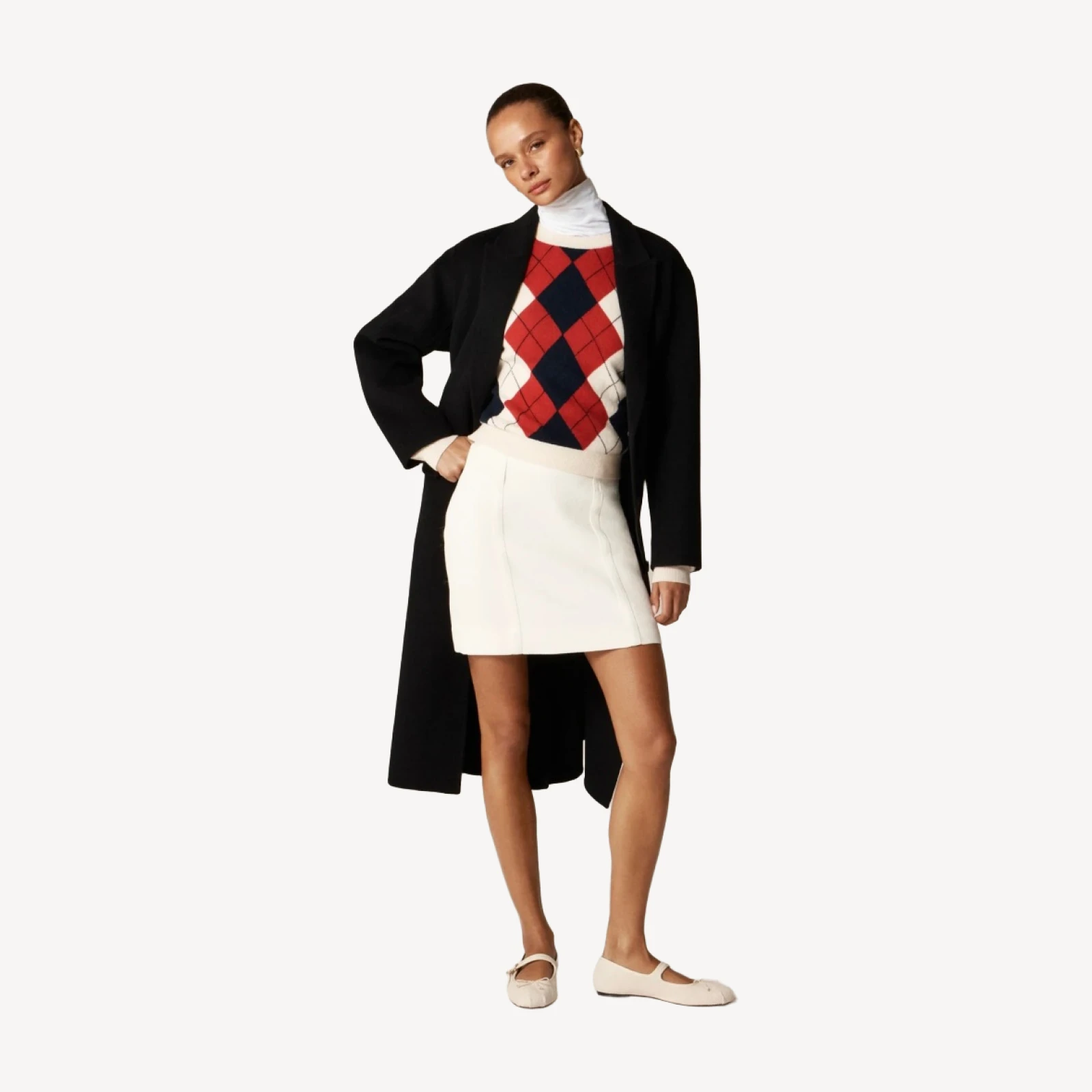 Mini skirt in bouclé