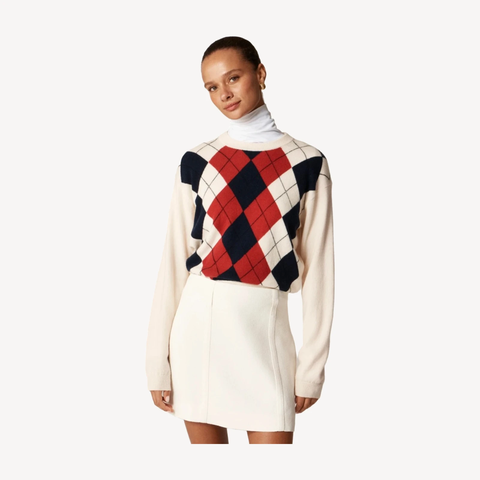 Mini skirt in bouclé