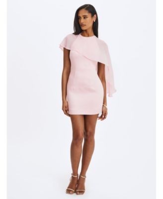 Miss Circle Umeko Asymmetrical Cape Mini Dress