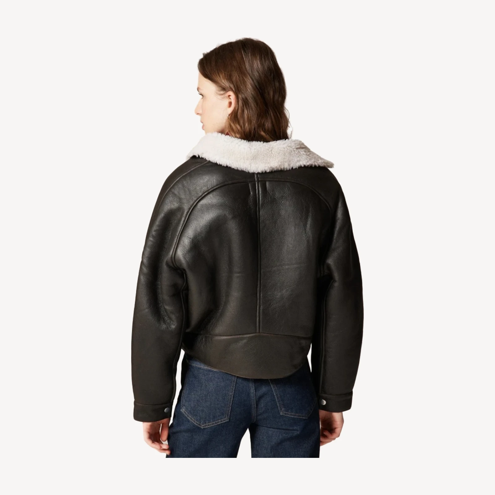 Collection shearling moto jacket