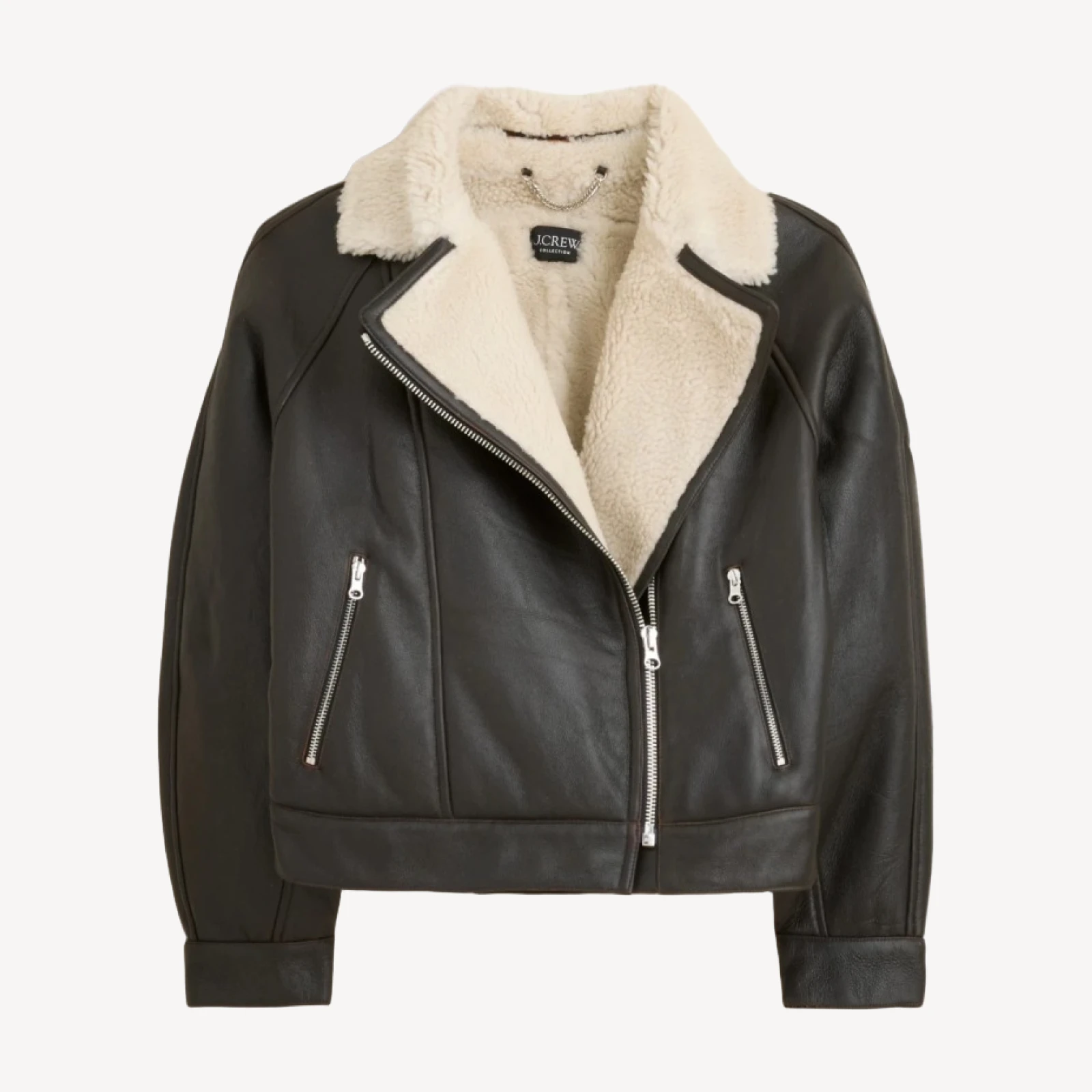Collection shearling moto jacket