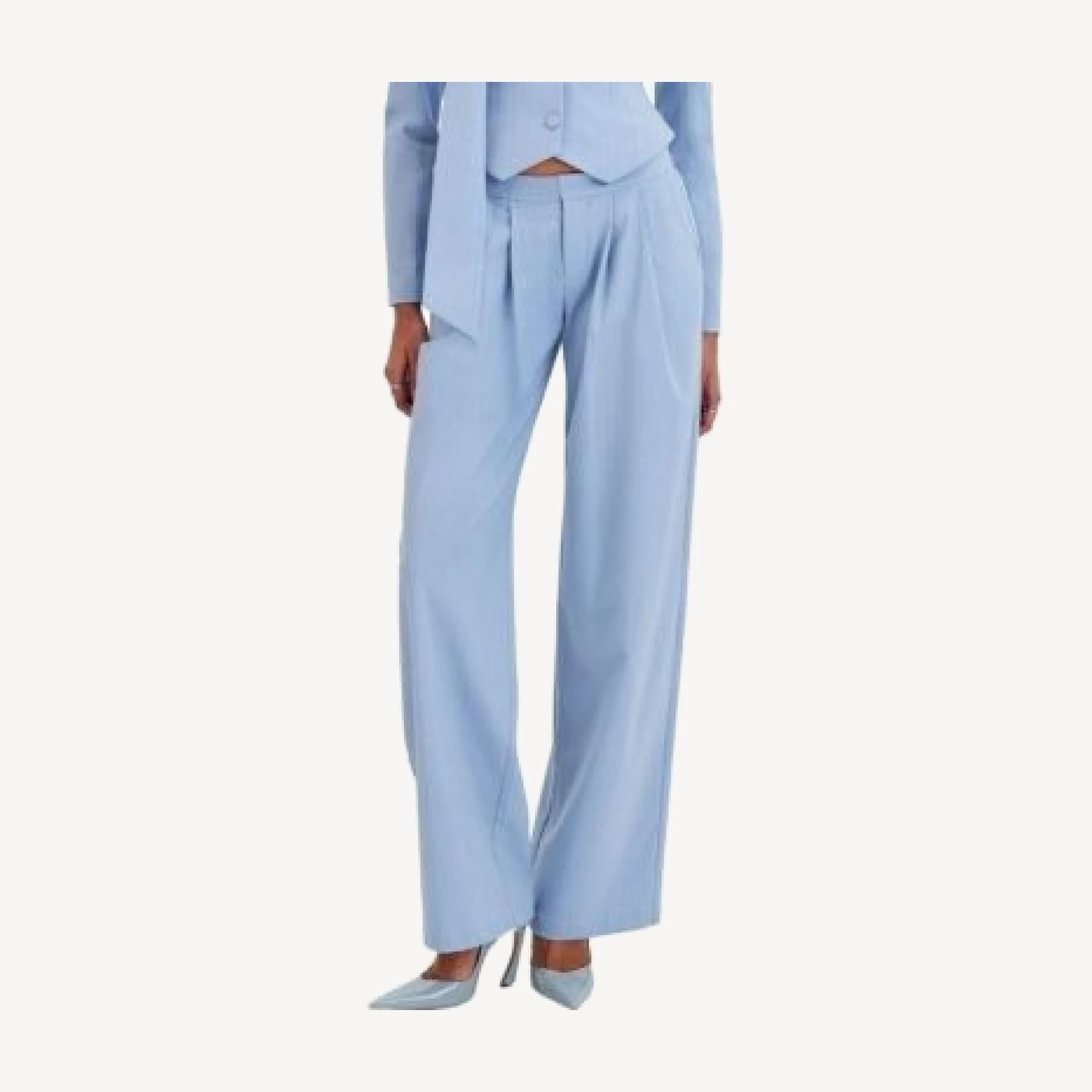 Miss Circle Reva Pinstripe Single Pleat Pants