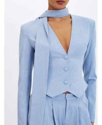 Miss Circle Renley Pinstripe Peplum Blazer, photo 6