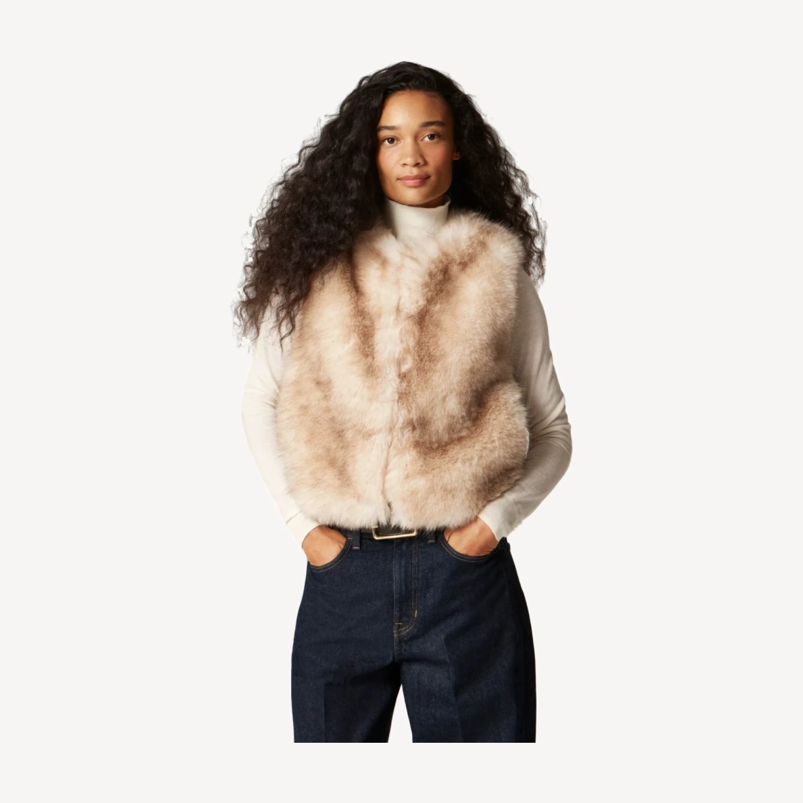 Faux-fur vest