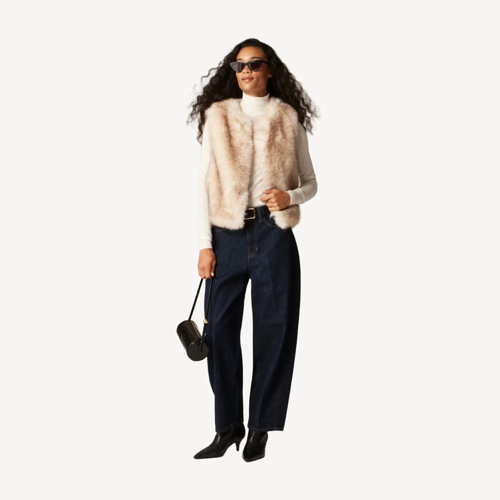 Faux-fur vest