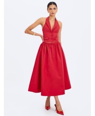 Miss Circle Ursel Gathered A-Line Midi Skirt