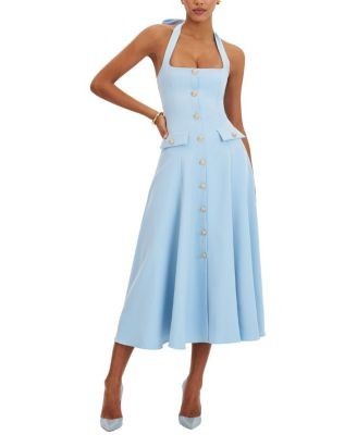Miss Circle Gillian Halter A-Line Midi Dress