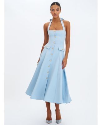 Miss Circle Gillian Halter A-Line Midi Dress
