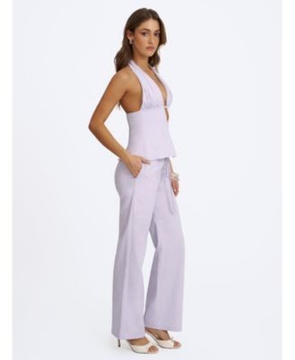 Miss Circle Laureen Linen Straight Pants