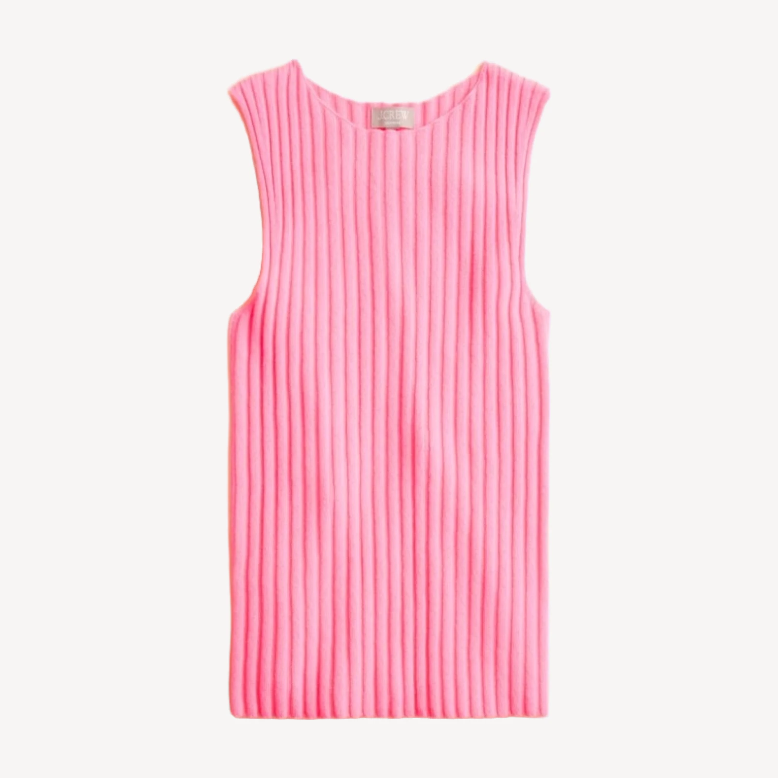 Wide-rib cashmere sweater shell