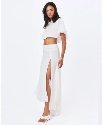 Miss Circle Yanna Chiffon High-Low Maxi Skirt
