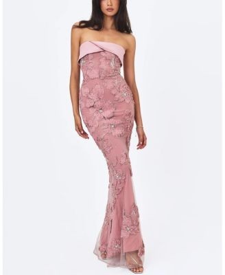 Miss Circle Raphaela Floral Beaded Mermaid Maxi Dress