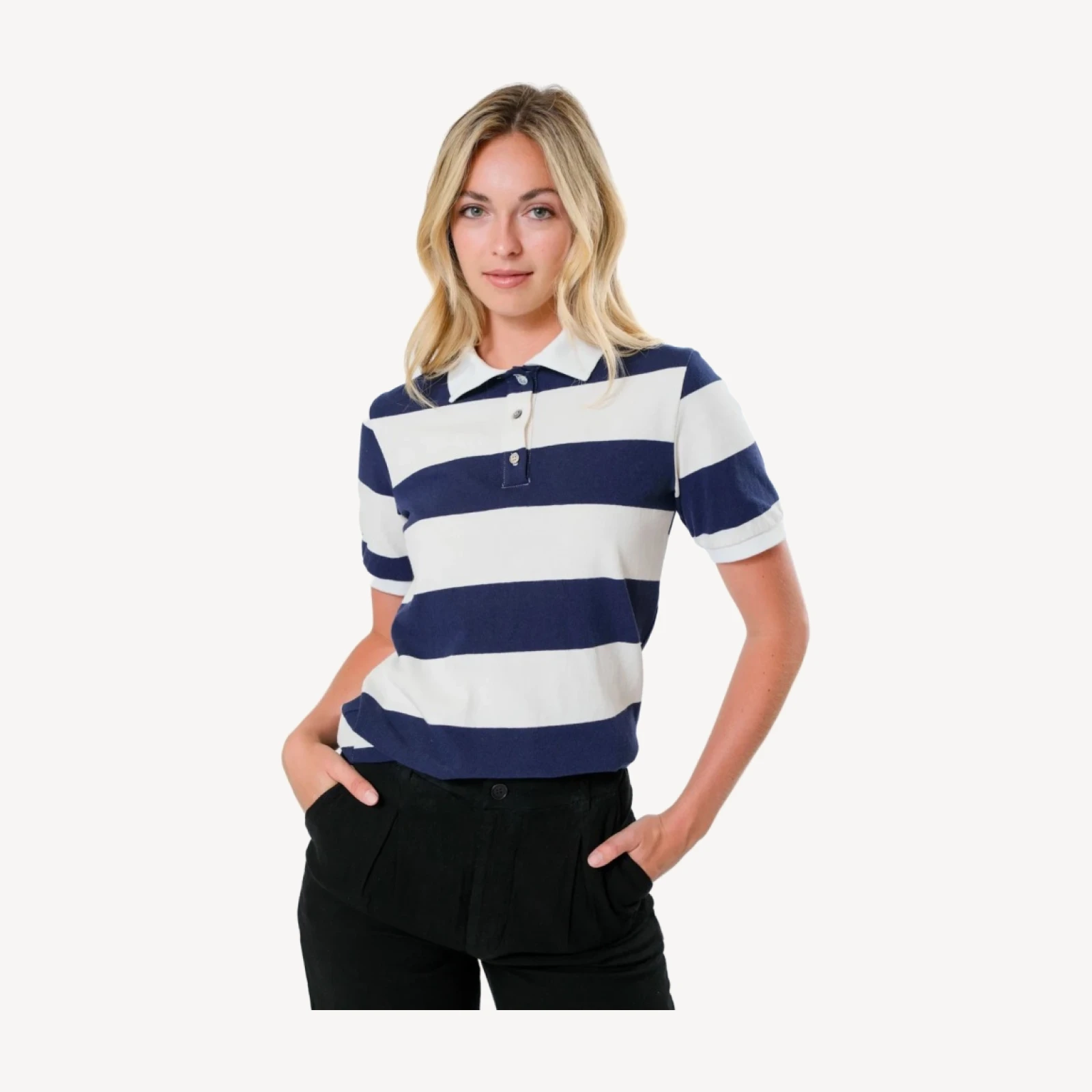 Solid Stripes Polo