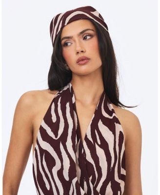 Miss Circle Jolynn Print Head Scarf