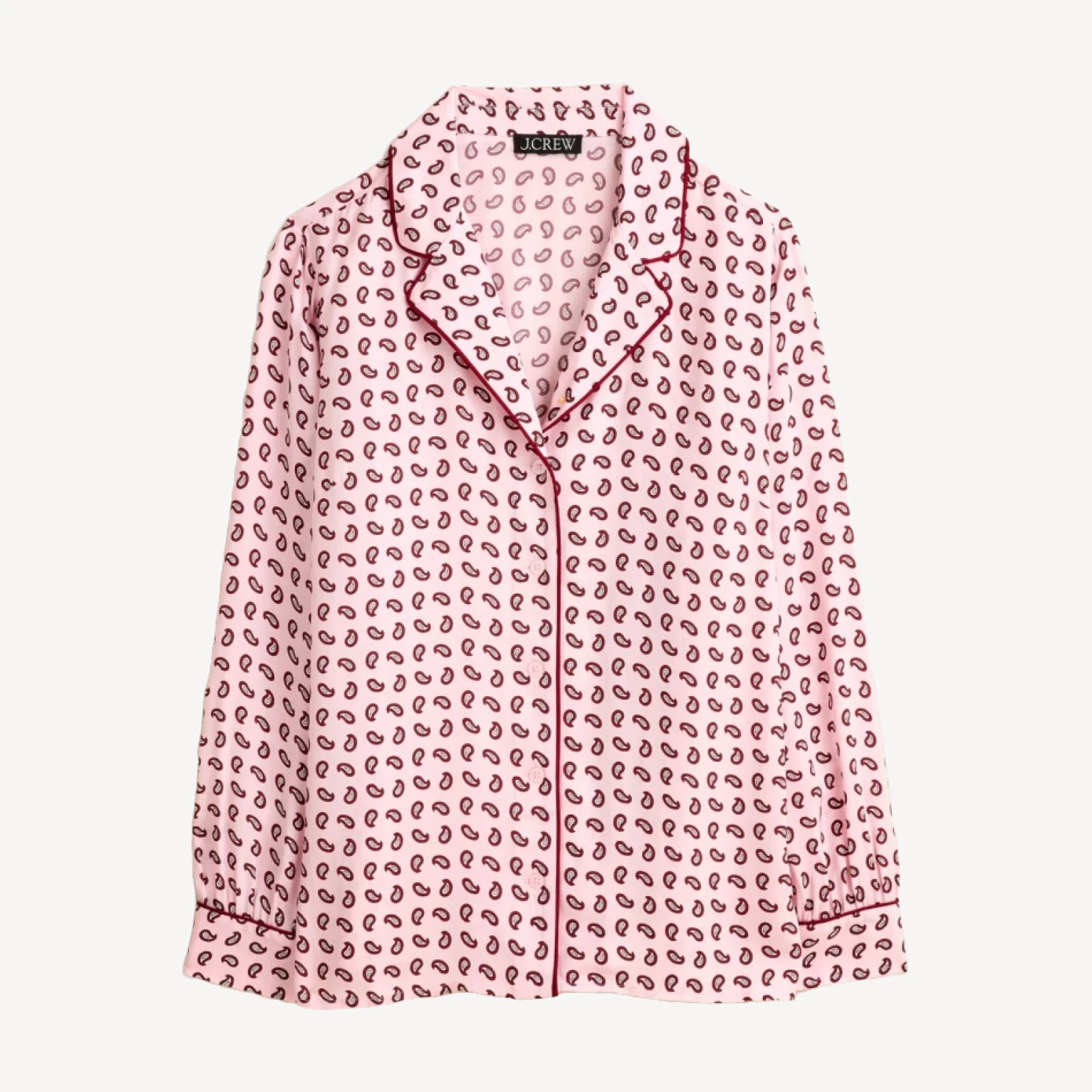 Drapey camp-collar shirt in paisley print