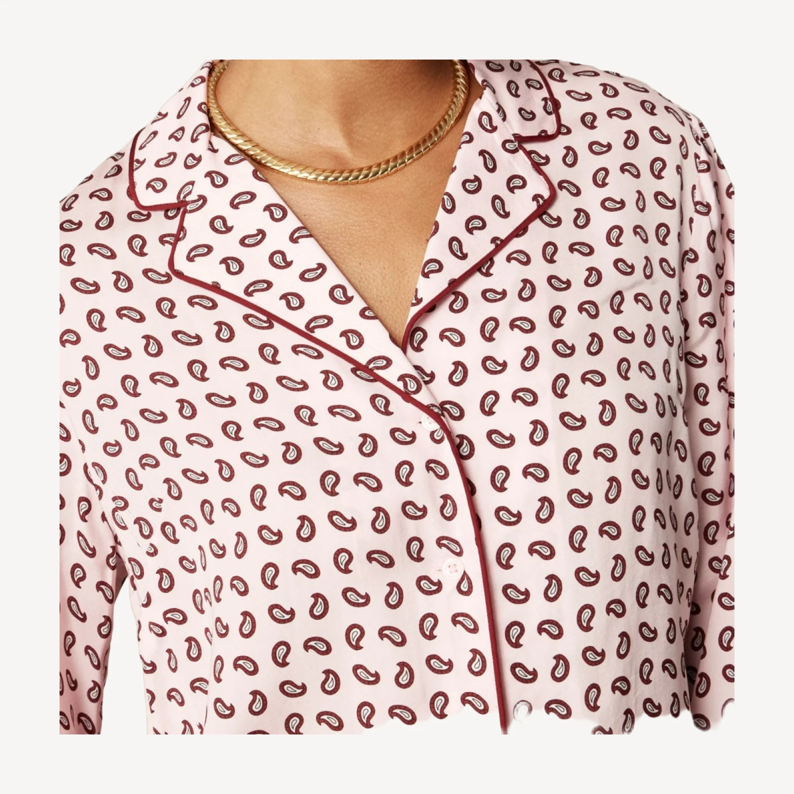 Drapey camp-collar shirt in paisley print