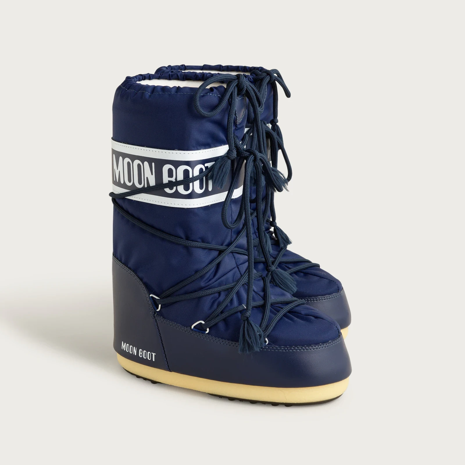 Moon Boot® kids' icon blue nylon boots