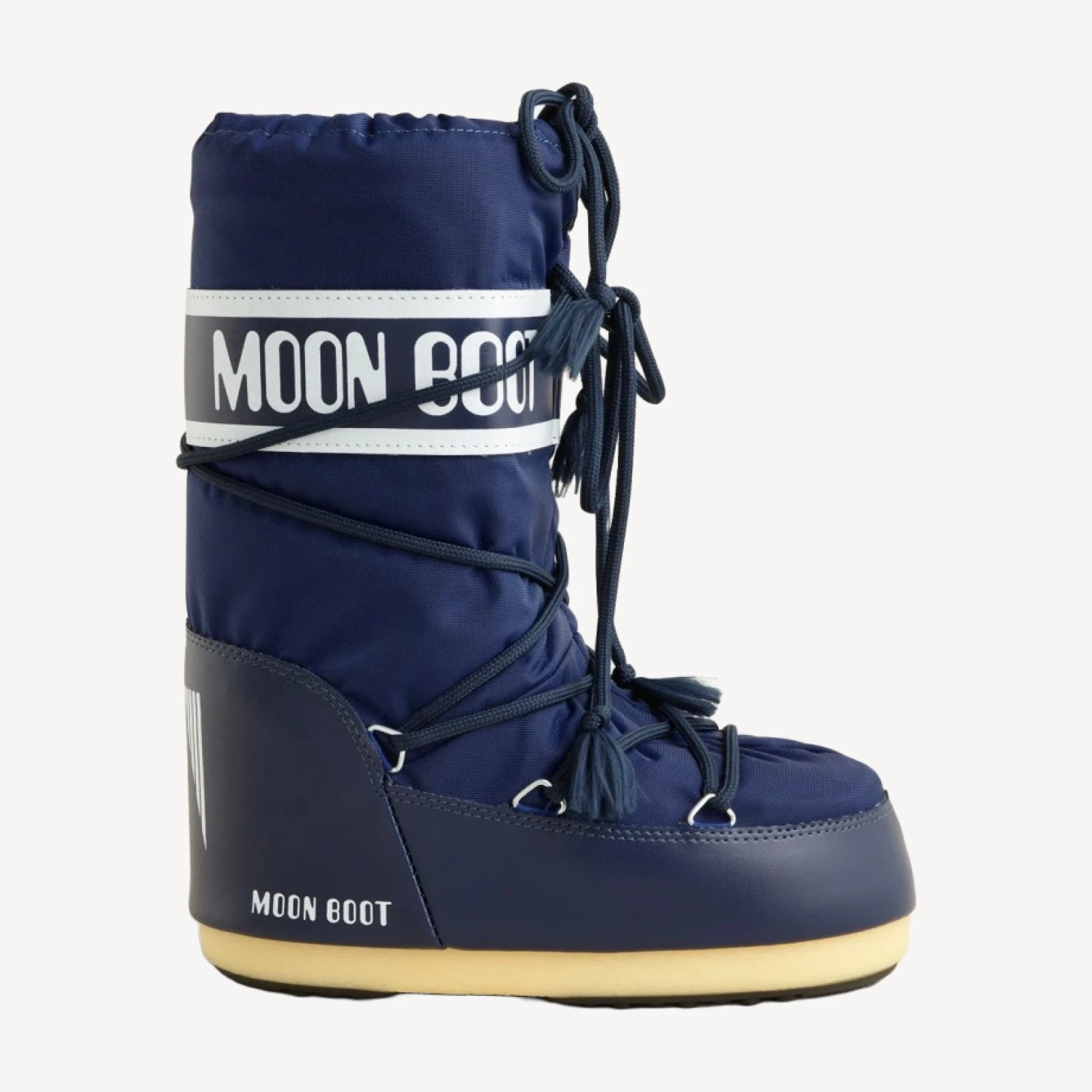 Moon Boot® kids' icon blue nylon boots
