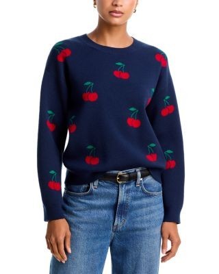 Aqua Cherry Crewneck Sweater - Exclusive