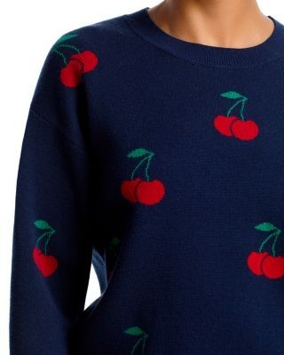 Aqua Cherry Crewneck Sweater - Exclusive