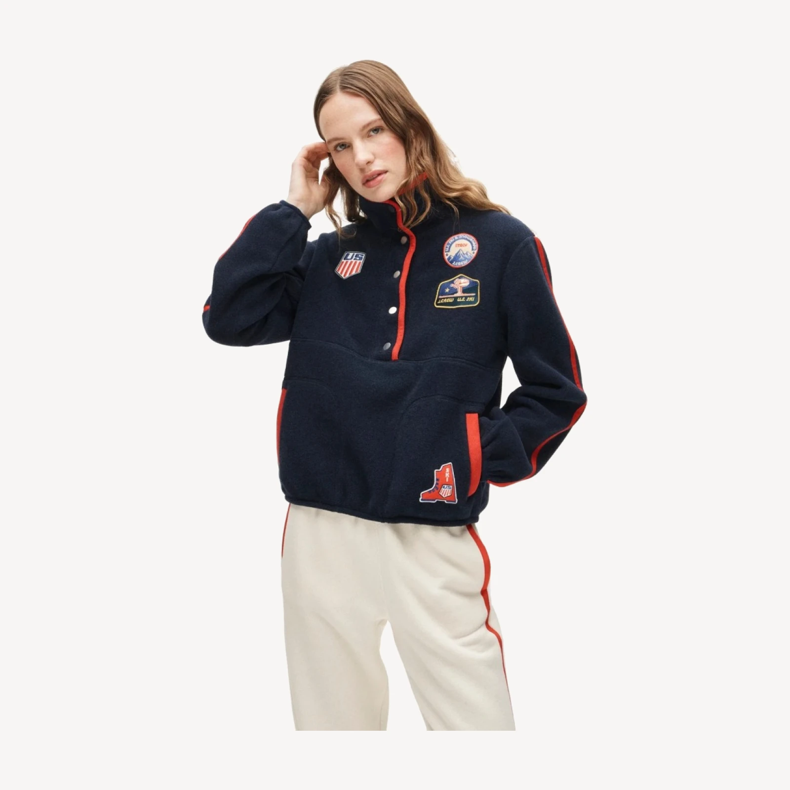 U.S. Ski & Snowboard by J.Crew warm-up fleece pullover