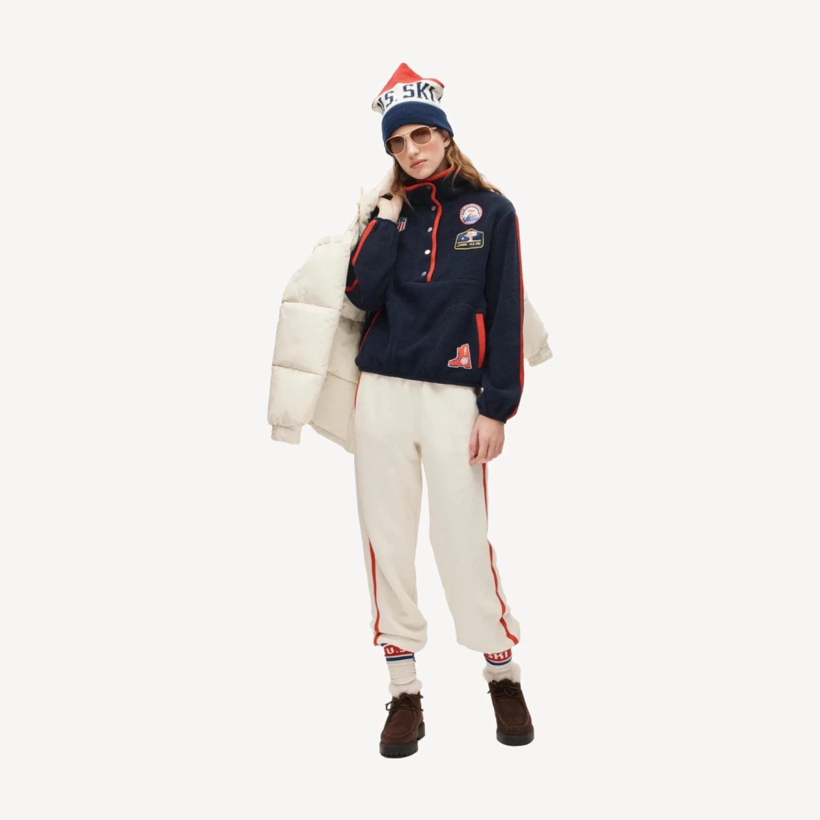 U.S. Ski & Snowboard by J.Crew warm-up fleece pullover