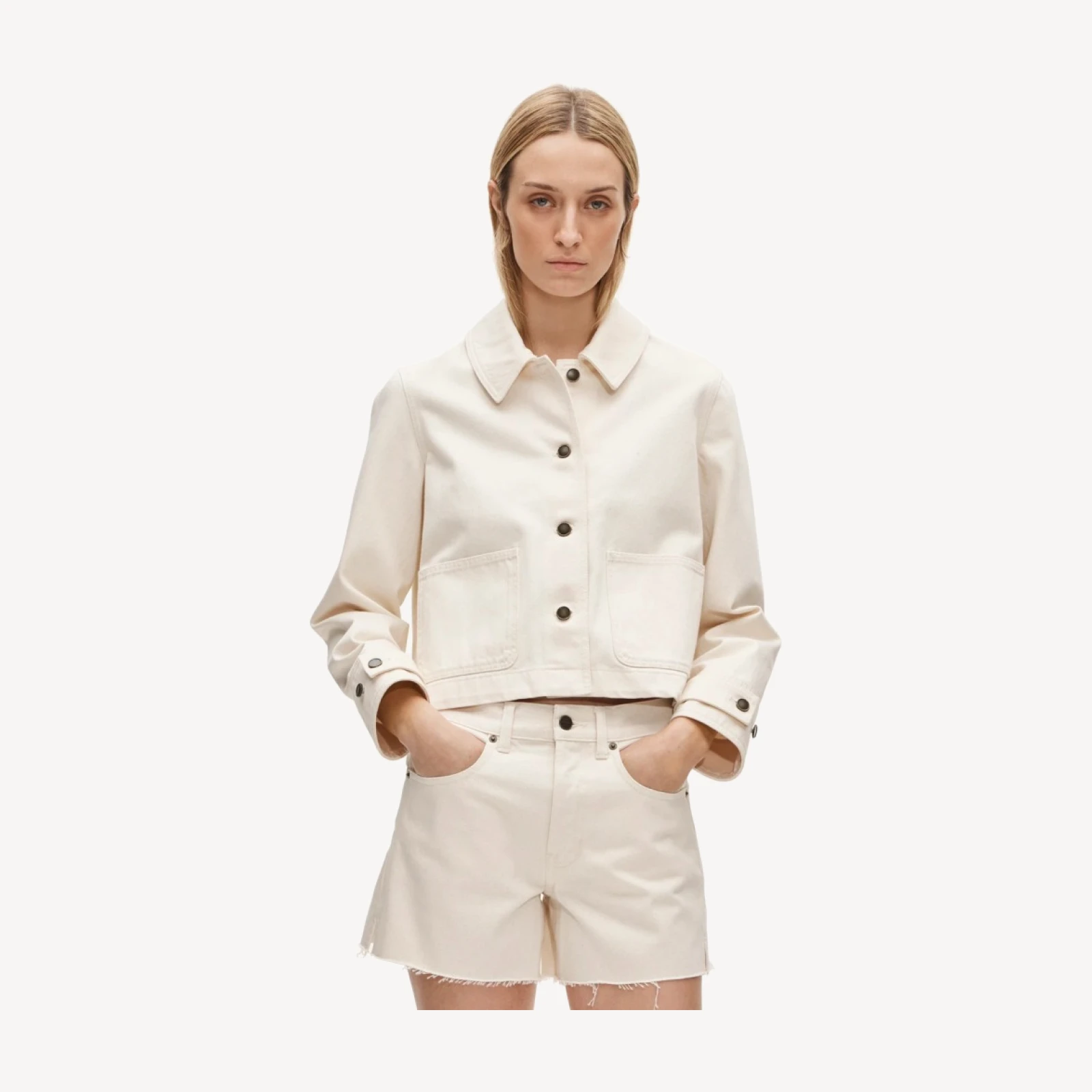 Cropped Barn Jacket™ in denim